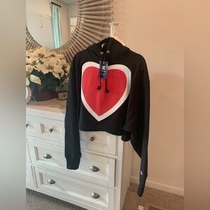 Champion heart cropped hoodie❤️❤️